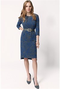Платье Bazalini 4406 серо-синий