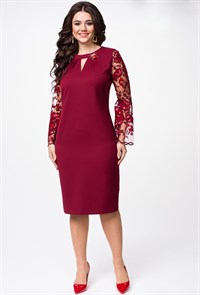 Платье Melissena 938 бордо 0282520629
