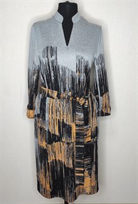 Платье Bazalini 4770 серо-черный 0974947131