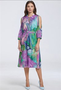 Платье Bazalini 4574 разноцветный 371583067