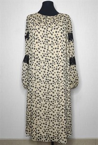 Платье Bazalini 4640 бежевый горох 428176259