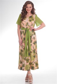 Платье Anastasia Mak 500 зелен-бежев