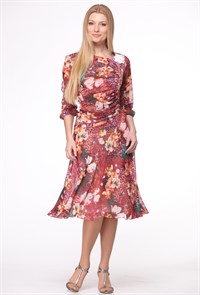 Платье Elletto 1290 бордо 01825814677