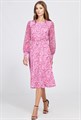 Платье Bazalini 4763 розовый цветы - фото 2165355